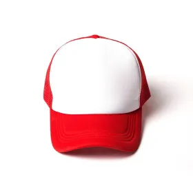 Cappellino Trucker Con Pannello Frontale Di Colore Bianco