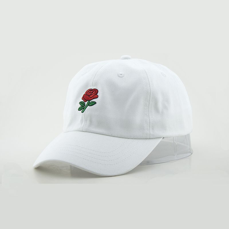 Dad Hat With Flower Embroidery Design