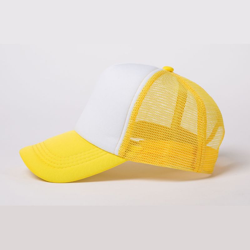 Trucker Cap With White Color Front Panel