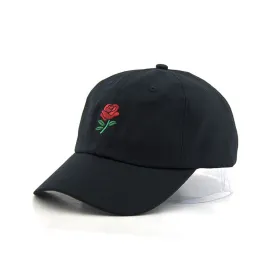 花の刺しゅうデザインのパパ帽子