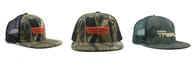 Camouflage design snapback cap