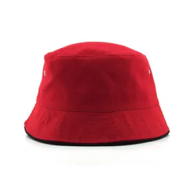Sombrero de pescador personalizado con ribetes en contraste