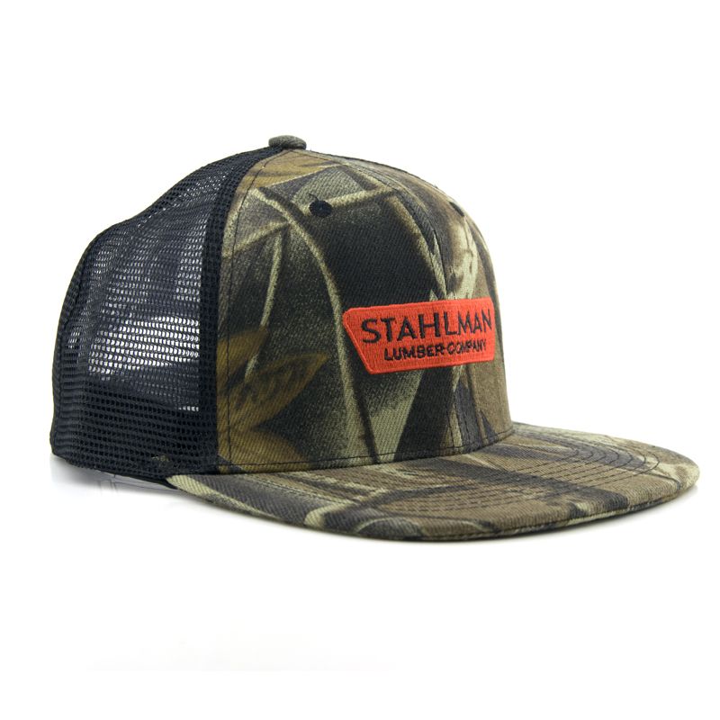 Camouflage design snapback cap