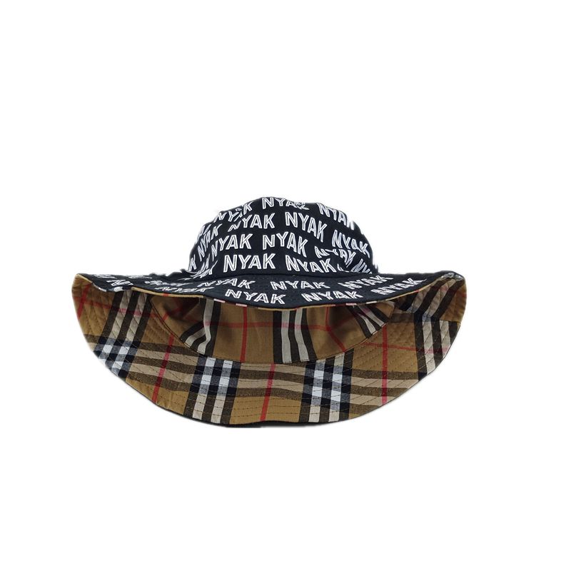 Sombrero de pescador reversible de sarga de algodón grueso