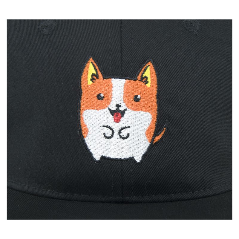 قبعة Snapback من القطن الخفيف بشعار مطرز