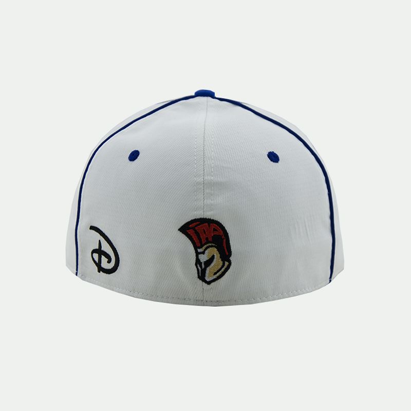 Special fabric snapback cap with embroidery logo and piping