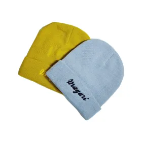 Knitted Beanie Hat with Customize Embroidery Logo