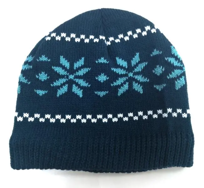 Jacquard Knitted Winter Beanie Hat