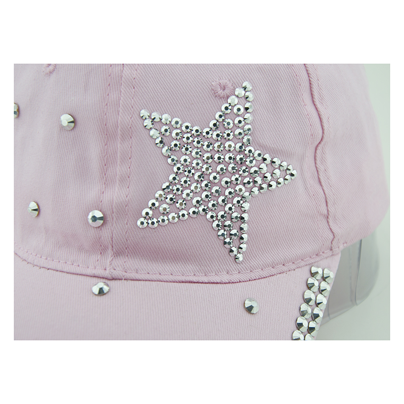 New fashion Girls Baseball cap with rhinestone Diamond