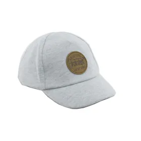 Baby Soft Fabric Baseball Cap with Leather Patch