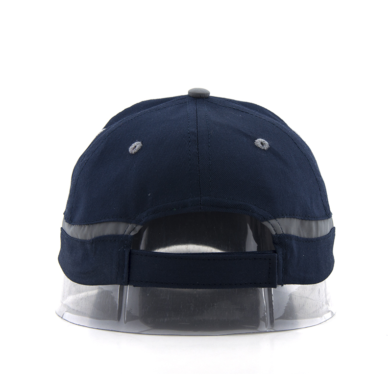 Cap with reflective piping