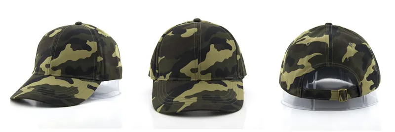 Camouflage fabric baseball cap
