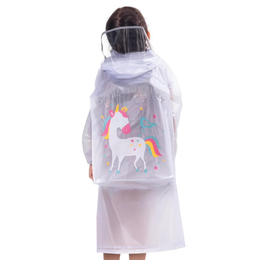 Raincoat with bag place
