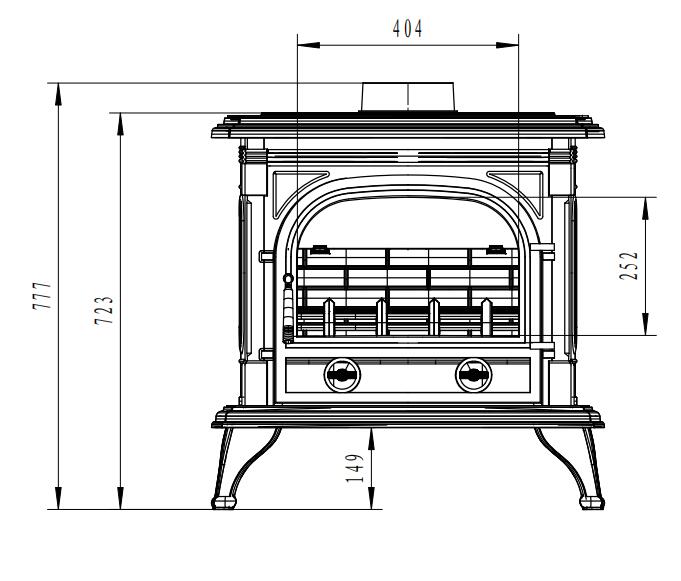 Cast iron wood stove  SCS-X7