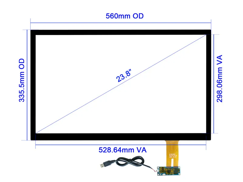 23.8 Inch Capacitive Touch Panel