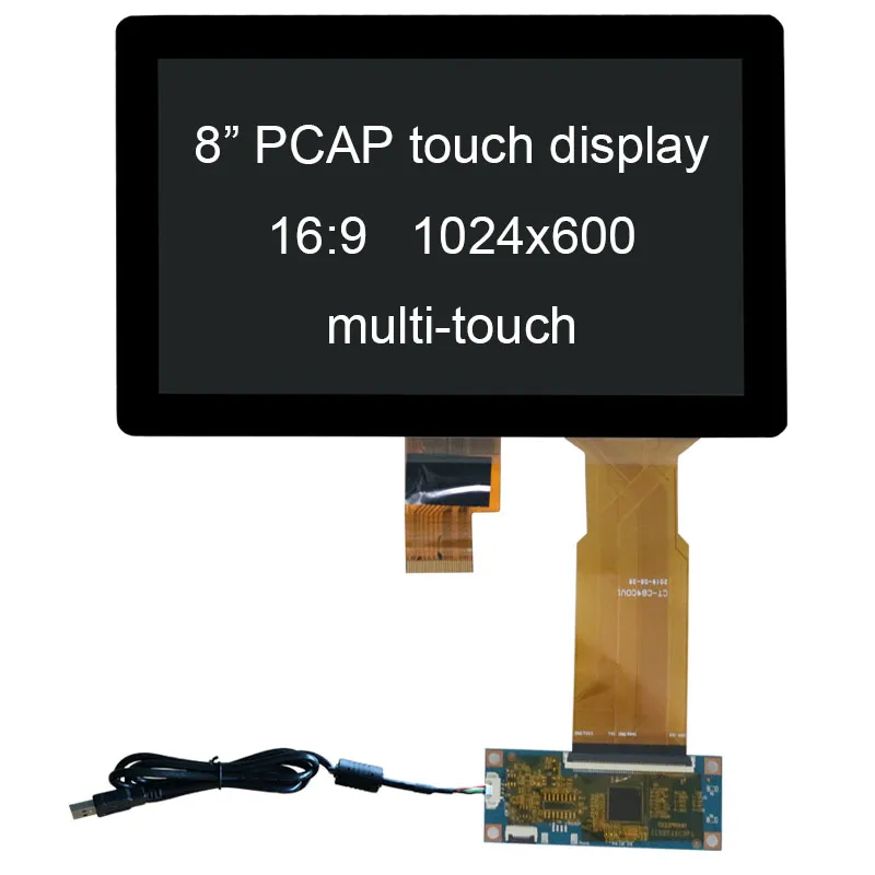 8 Inch Widescreen Multi Touchscreen Digitizer