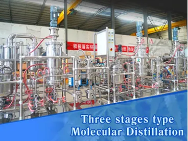 Molecular distillation machine for cbd oil full spectrum distillate