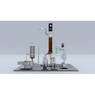 The rotary evaporator’s major parts are the rotating flask, water bath, condensing tube, vacuum pump, and receiving flask.