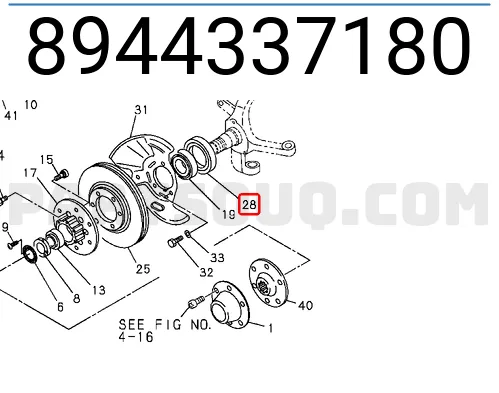 8-98074799-0 8980747990 Center Cab Mounting Bracket Suitable