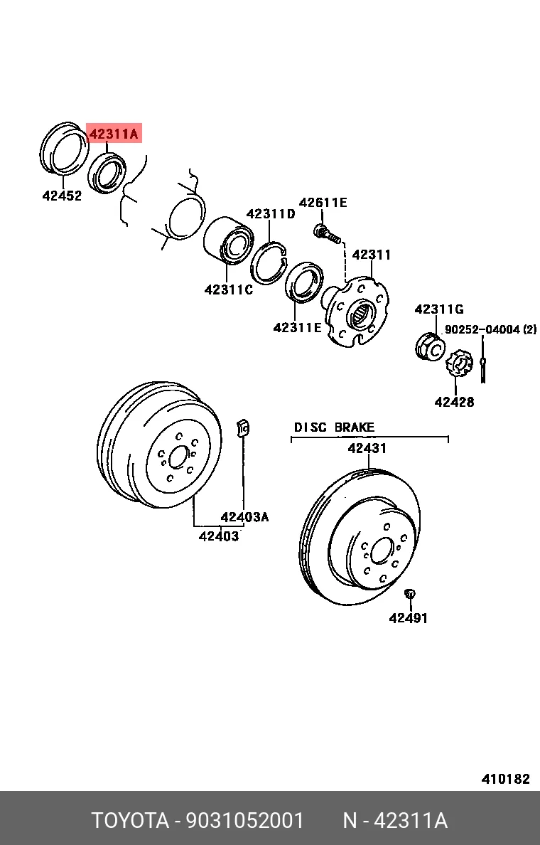ABB013b Rear Wheel Oil Seal 52*65*9 For Toyota 90310-52001 90311-52059