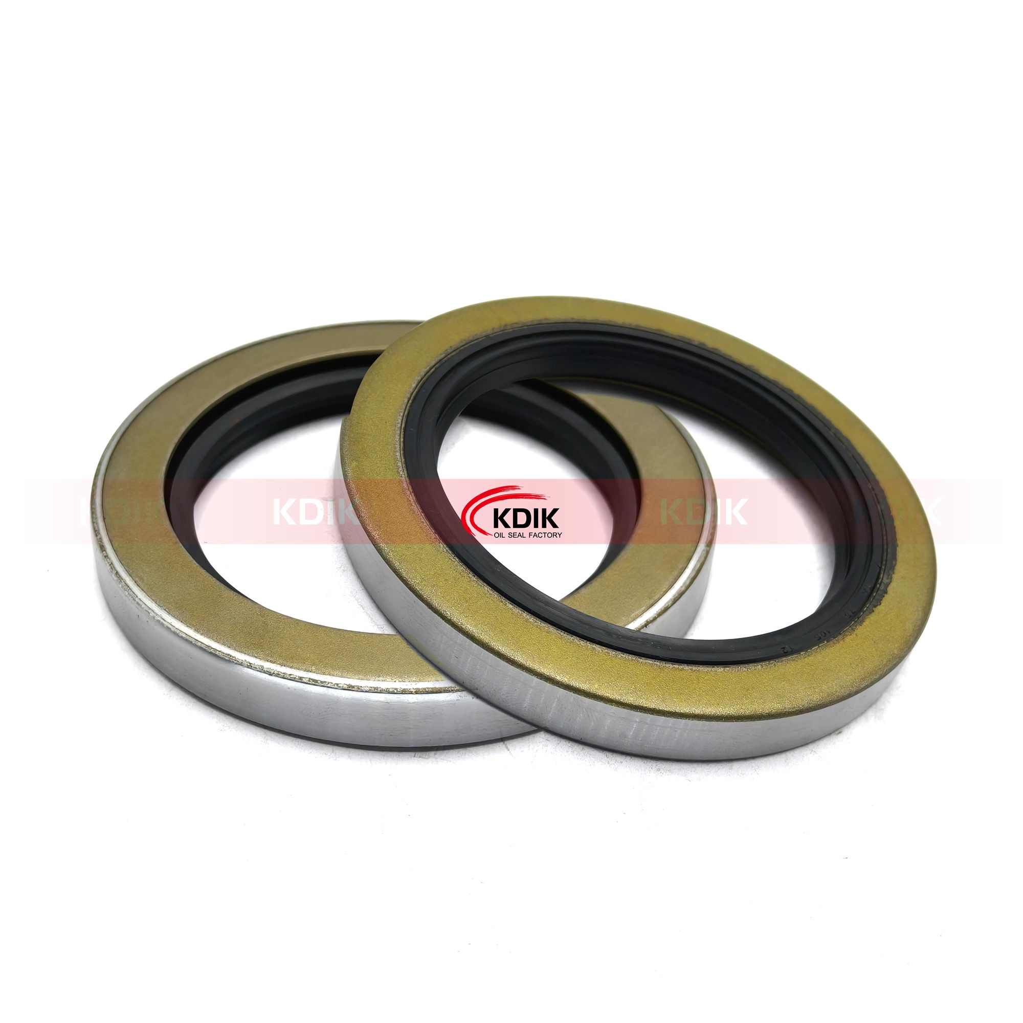 Oil seal 75*105*12 TA double lip with spring Metal shell lined with ...