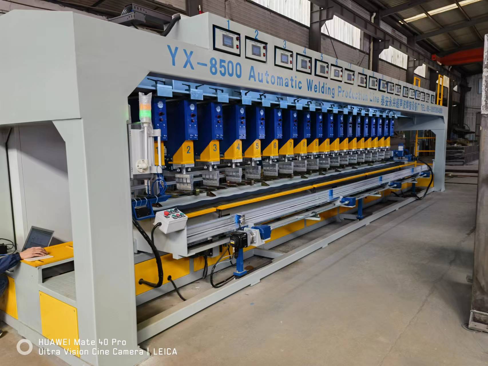 Automatic ultrasonic HDPE,PP geocell welding production line