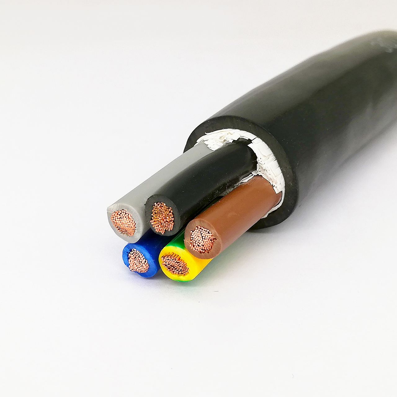 5 Core 2.5mm 4mm Wire Electrical Cable Ground Power Cable