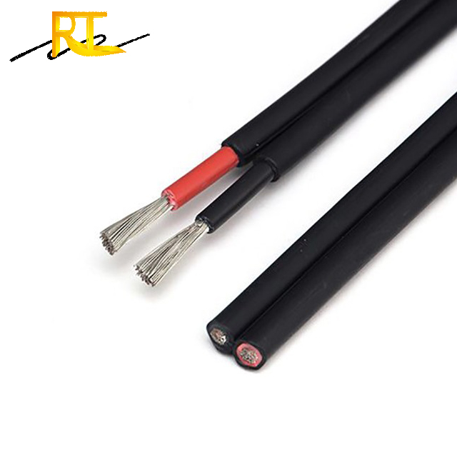  PV1-F H1Z2Z2-K câble solaire rouge noir en cuivre étamé XLPO/XLPE isolation câble DC 