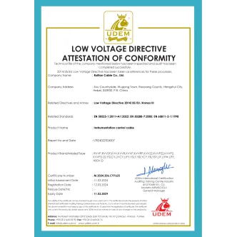 CE Certificate of Solar Cable