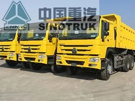 Exportação de caminhões basculantes HOWO para Ruanda