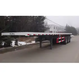 3 axles Flatbed Container Trailer