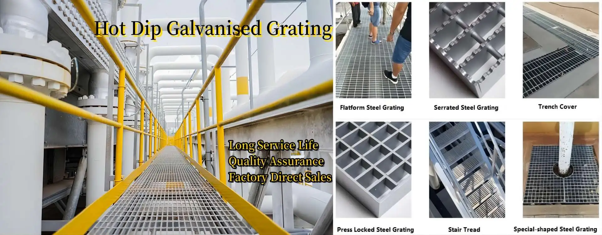 Galvanised grating