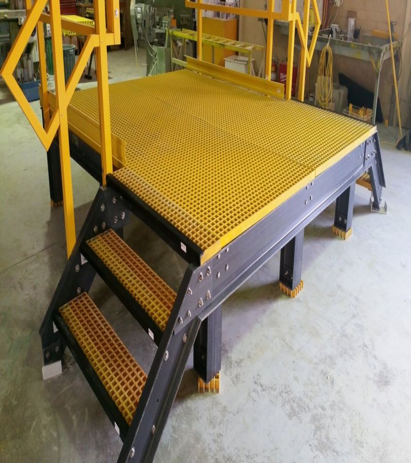 Spliced FRP grating