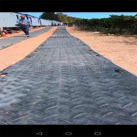 HDPE portable roadways