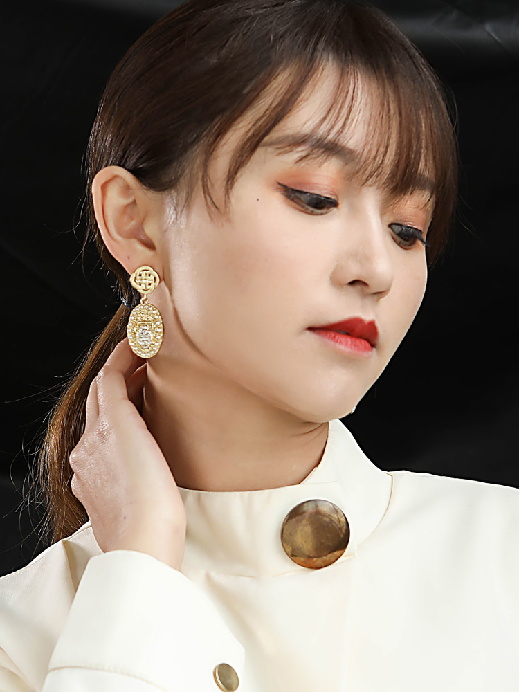 fashion jewelry earrings disc coin earring party retro earrings