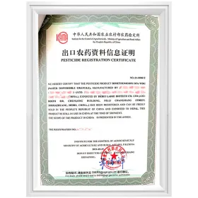 Certificado de registro de plaguicidas 2