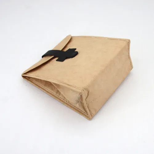 Reusable Insulated Brown Paper Tyvek Lunch Bag
