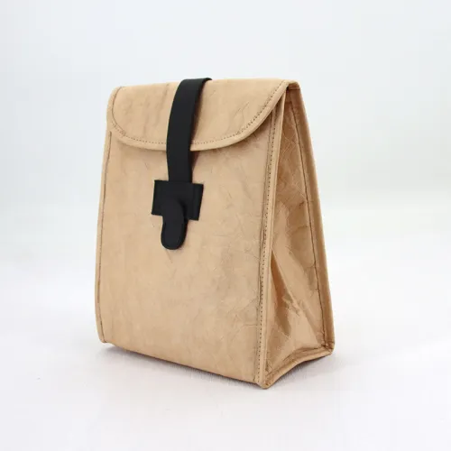 Reusable Insulated Brown Paper Tyvek Lunch Bag