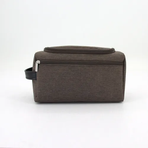 Embroidered Hanging Toiletry Bag – Custom Dopp Kit/Shaving Kit - Football main image 0