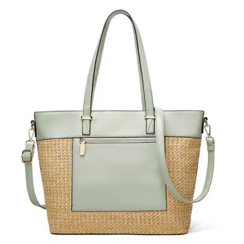 Beach Please Straw Tote Bag main image 0