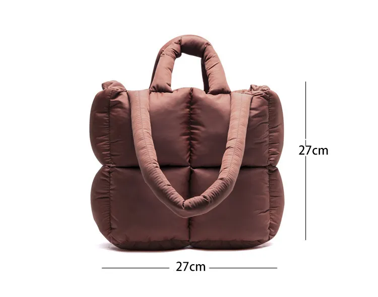 Puffer Tote Bag for Women Padded Bag Puffer Bag Quilted Tote Bag Puffy Tote  Bag Purse Handbags