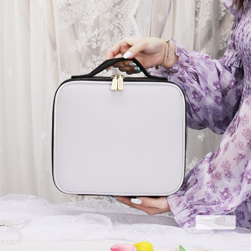 makeup bag with light up mirror travel vanity case with lights