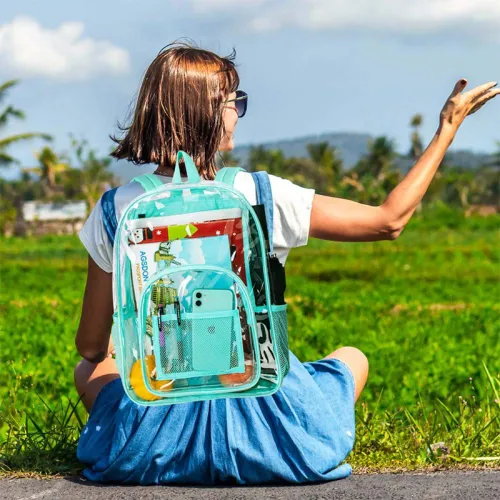 see through backpack,custom clear backpack,custom clear stadium bags