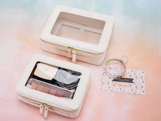 The secret of PU leather + PVC cosmetic toiletry bag is the secret of its longevity!