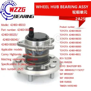 Wheel hub unit bearing 42460-48010 for Camry, Lexus ES rear left