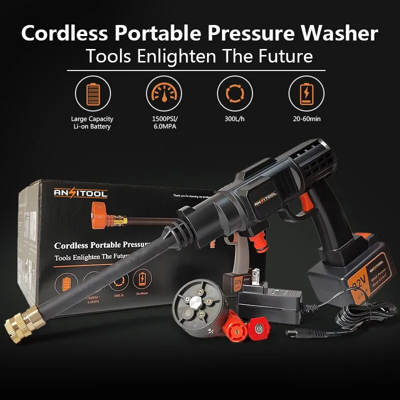 cordless High Pressure Washer Gun