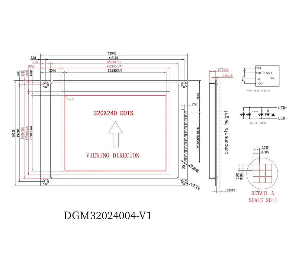 4 Inch Graphic LCD Module