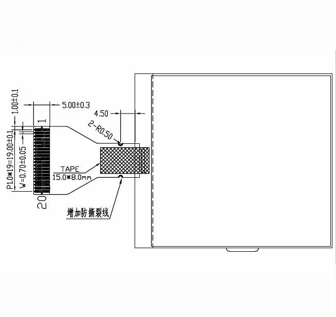 128*128 dots, DGM12812802-V1, STN Negative/FSTN Display