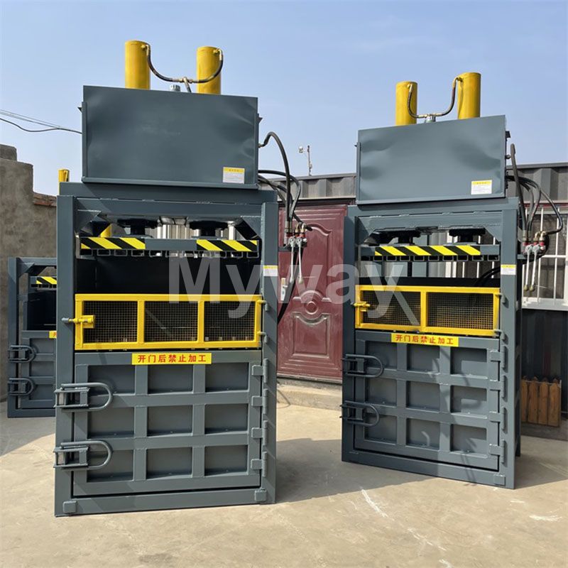 vertical baling machine for waste paper