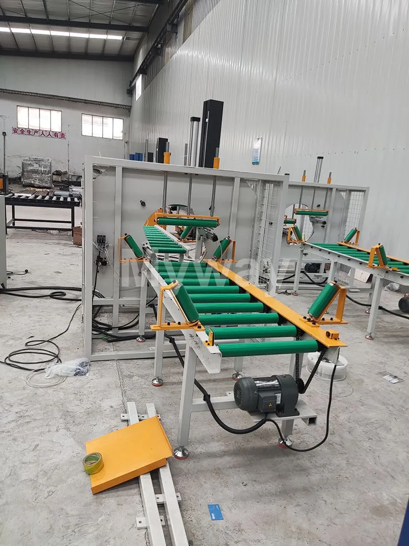 Pipe horizontal stretch film wrapping machine